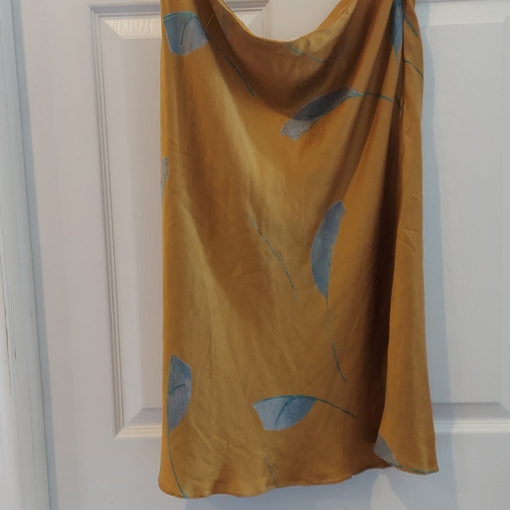 Anthropologie Patterned Slip Skirt